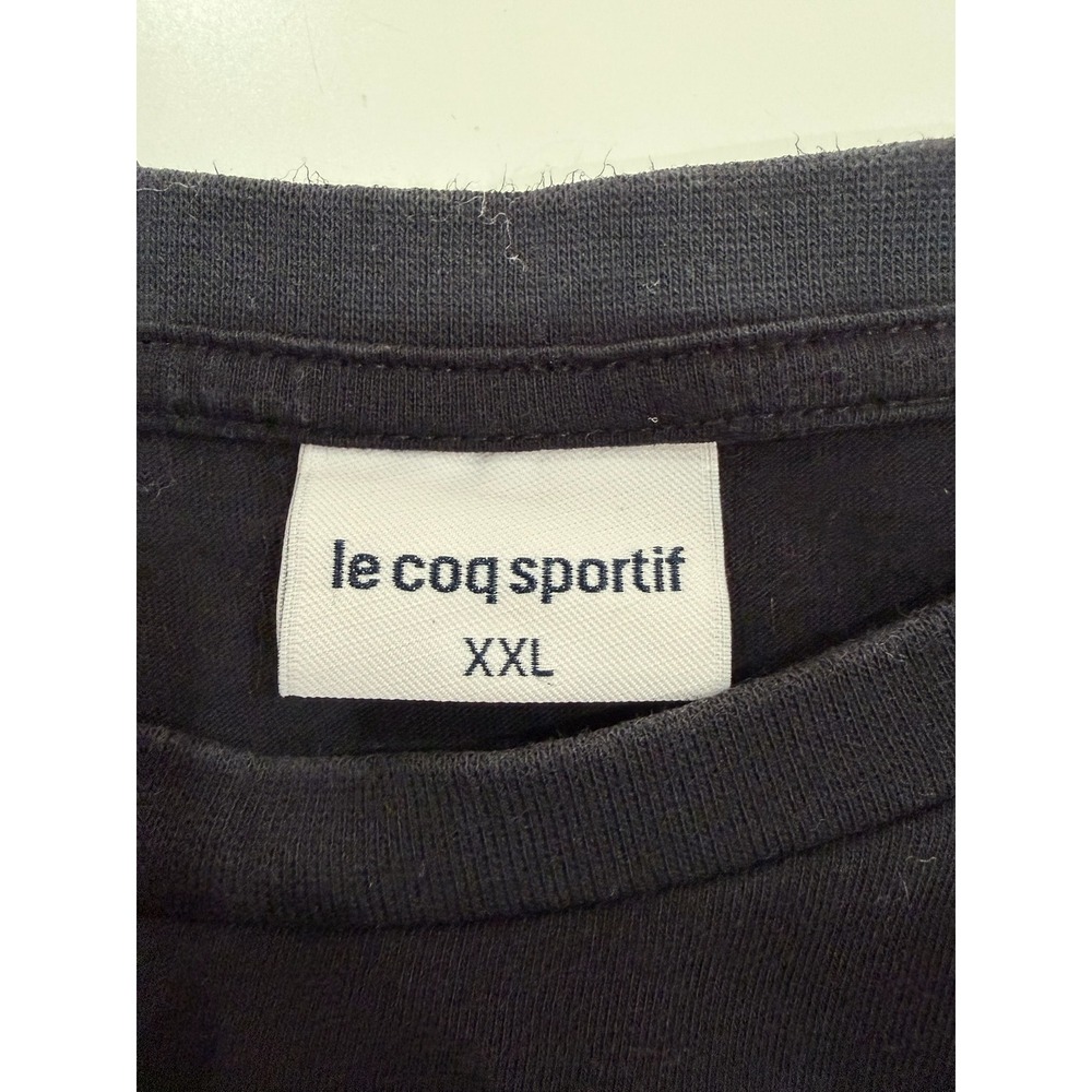 Le Coq Sportif ACF Fiorentina Mens XXL Black Soccer T-Shirt Colorblock 401292374 - Picture 4 of 11